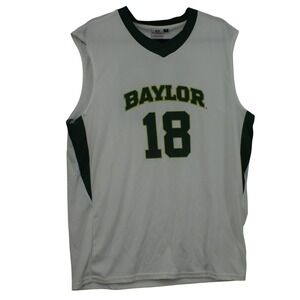 Synergy Imports Baylor University BU #18 Basketball Jersey Mens XL White Green